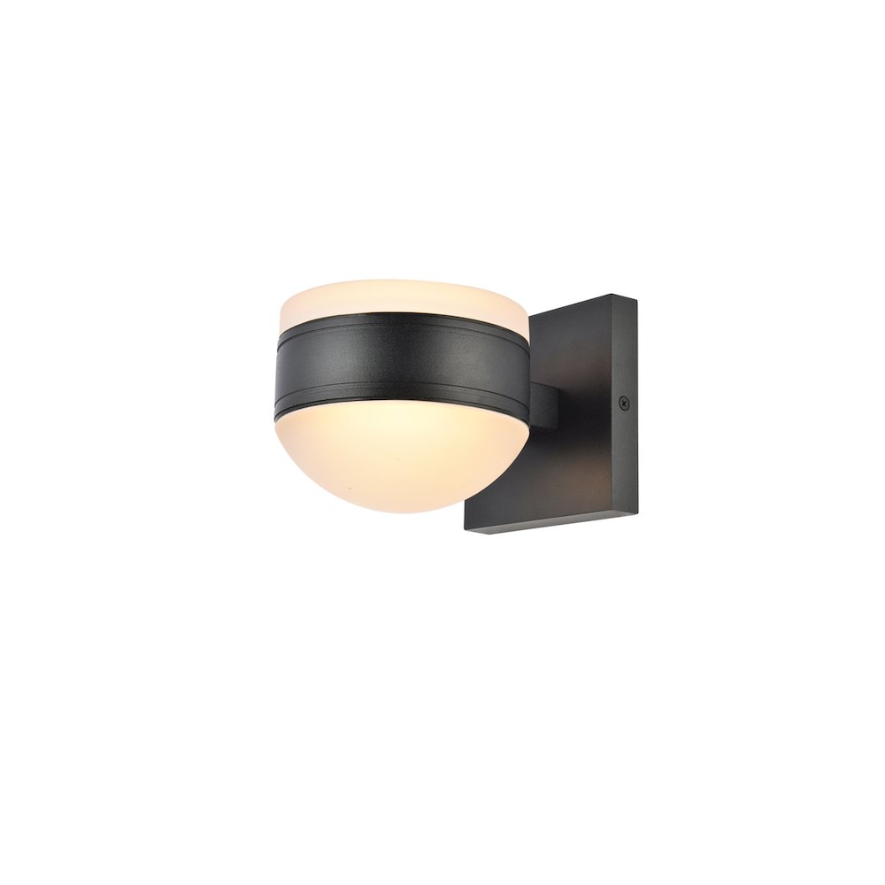 Raine Integrated Led Wall Sconce In Black. Picture 2