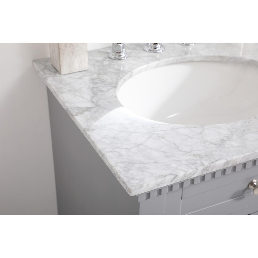 24 inch Single bathroom vanity in  Grey. Picture 5