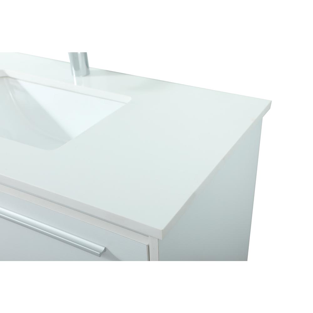 36 inch Single bathroom vanity in white. Picture 11
