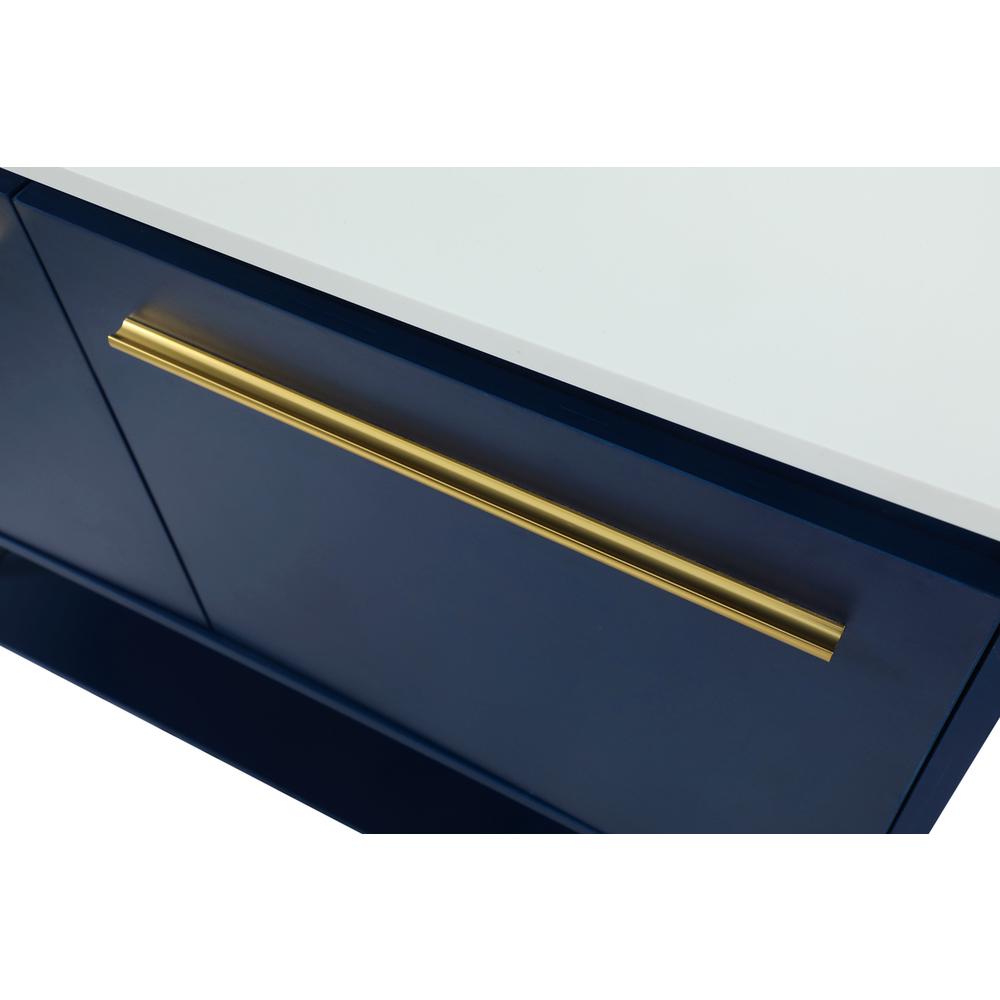 40 inch Single bathroom vanity in blue. Picture 12
