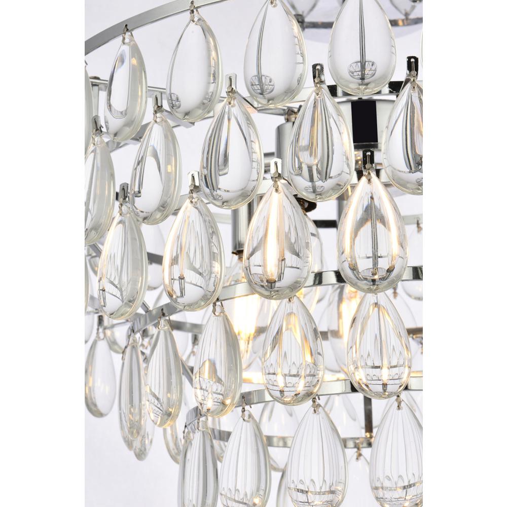 Mila 18 inch flush mount in chrome. Picture 4