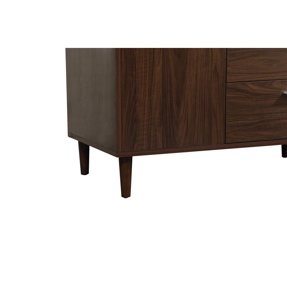 42 inch bathroom vanity in Walnut with backsplash. Picture 13