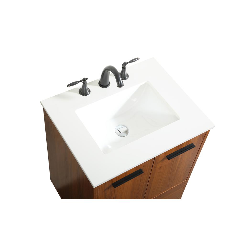 24 inch bathroom vanity in Teak. Picture 10