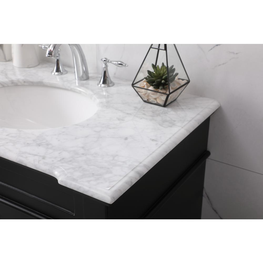 36 inch Single bathroom vanity set in black. Picture 5
