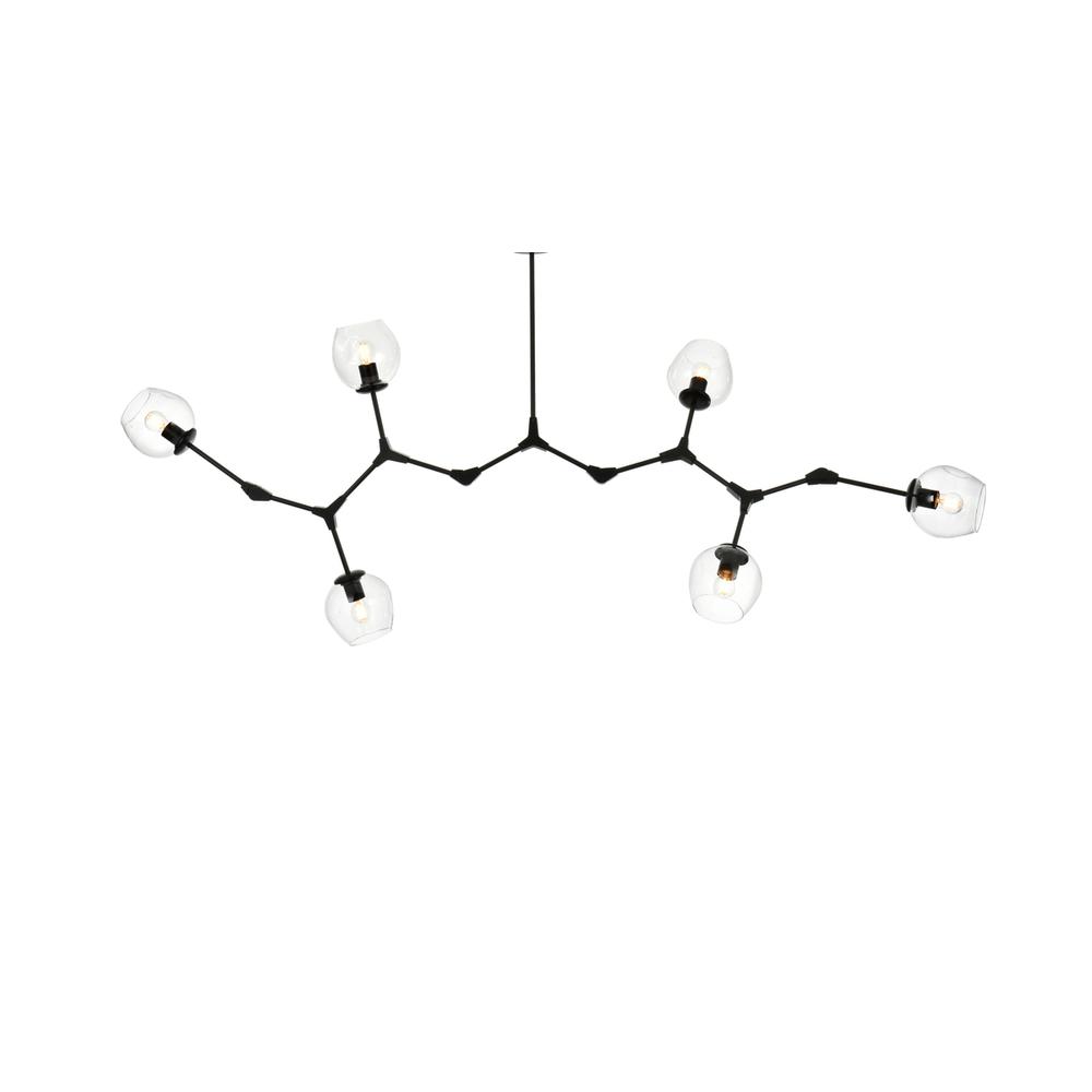 Cavoli 70 inch Chandelier in Black. Picture 2
