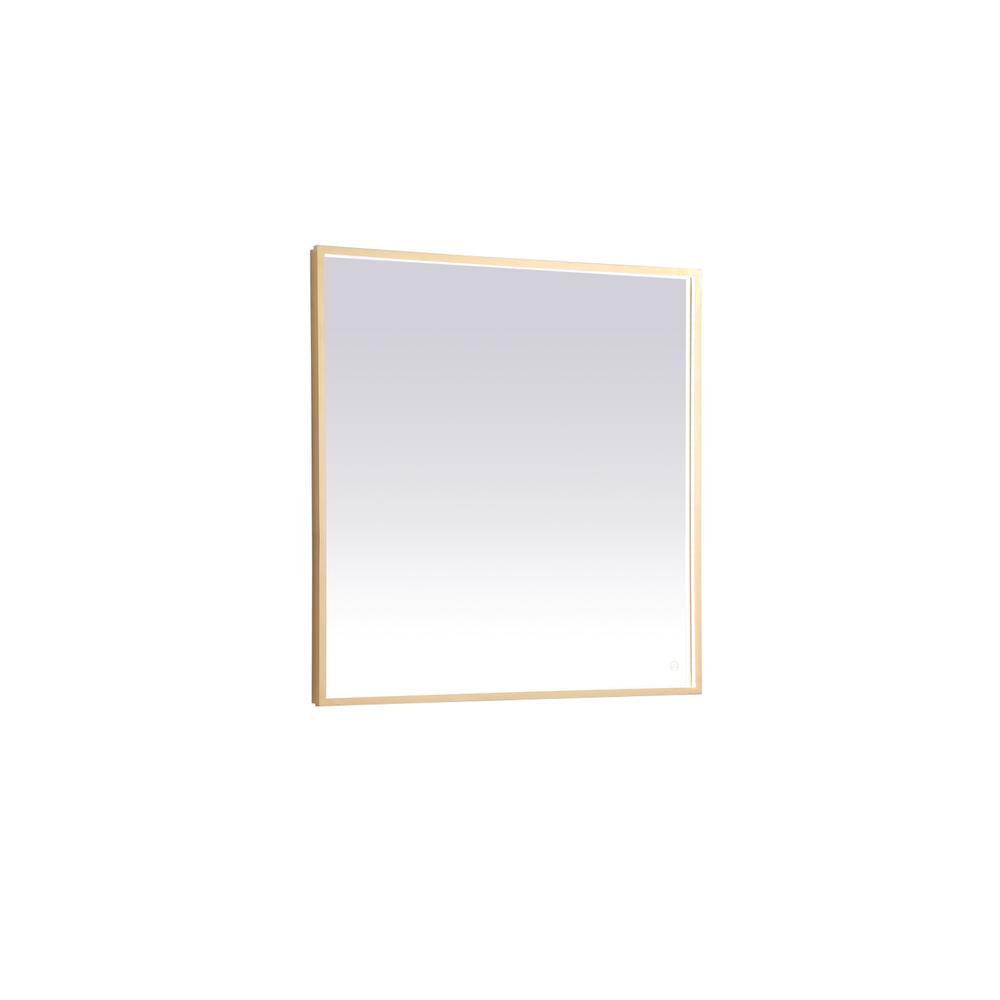 Pier 36x36 inch LED mirror with adjustable color temperature. Picture 1