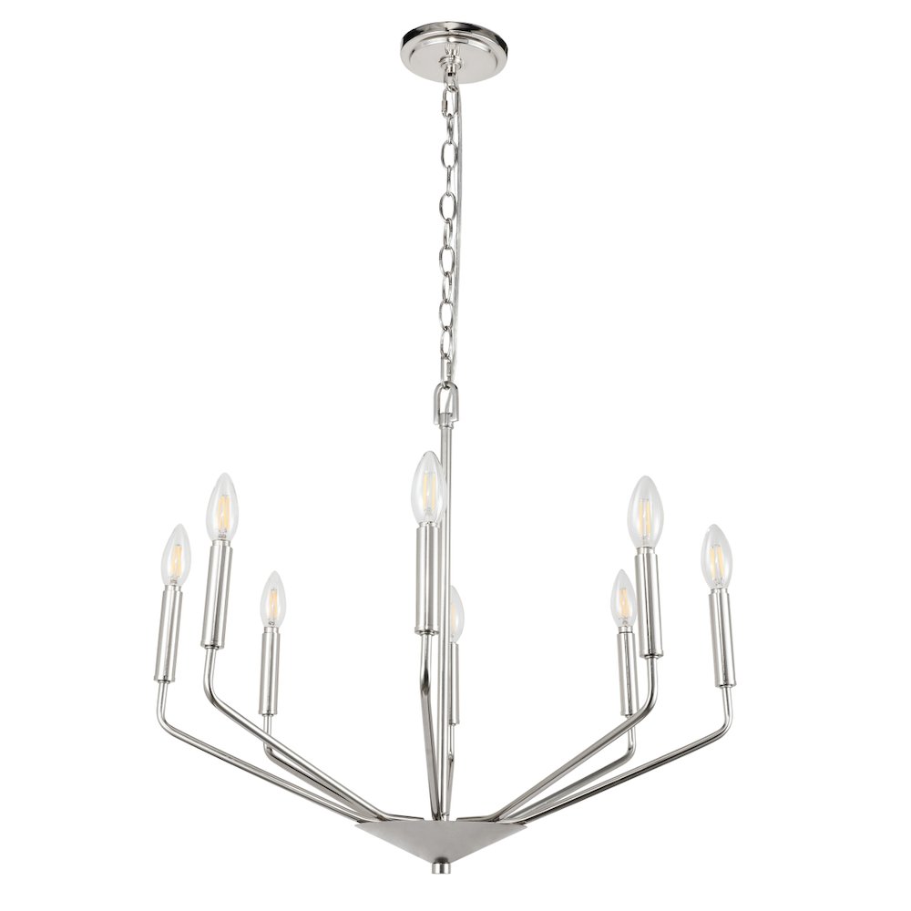 Enzo 8 Light Chrome Pendant. Picture 8