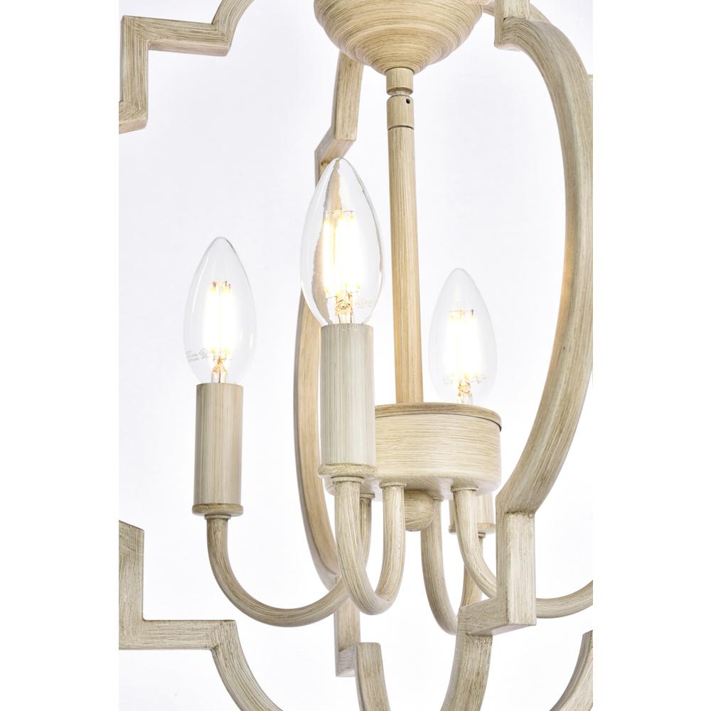 Sandara 4 lights pendant in weathered dove. Picture 5