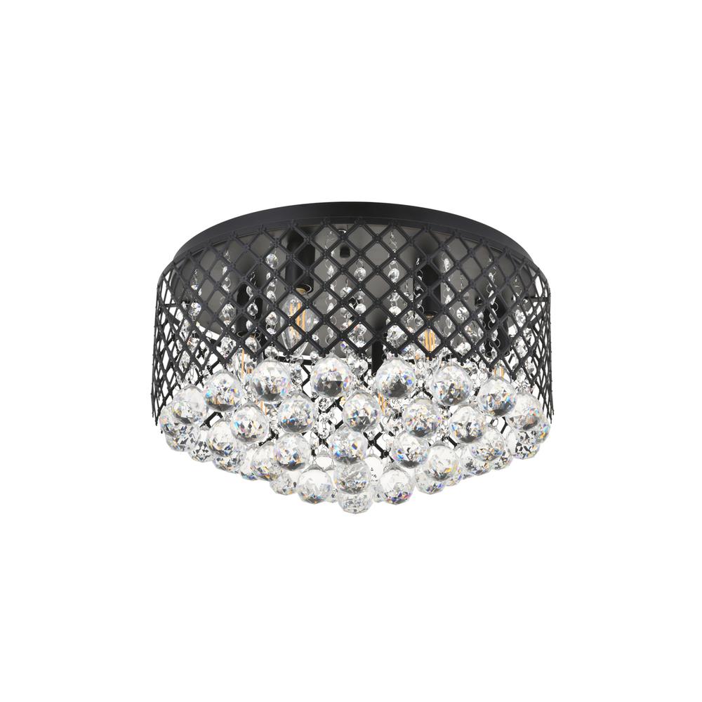 Tully 6 light Matte Black Flush Mount. Picture 7