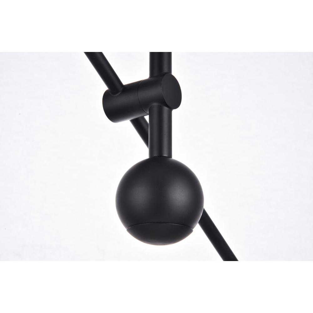 Axel 6 Lights Black Pendant. Picture 6