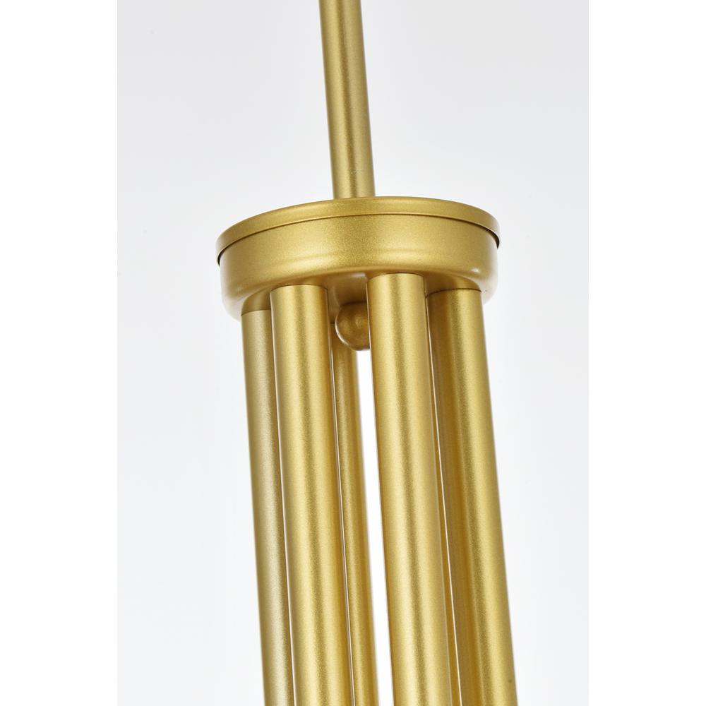 Layne 55 inch chandelier in Brass. Picture 4