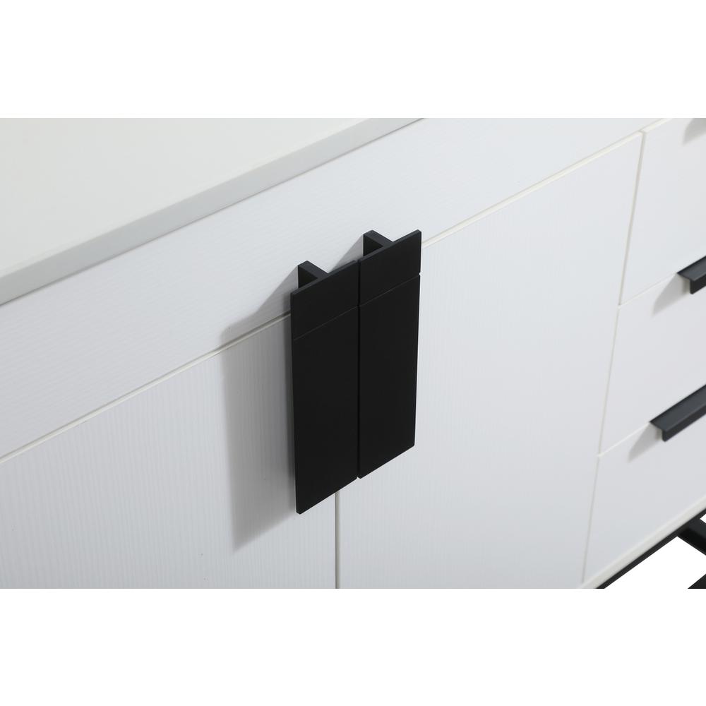 36 inch Single bathroom vanity in white with backsplash. Picture 12