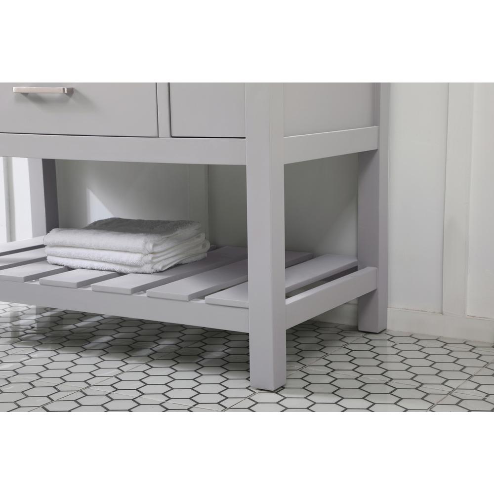 42 inch Single bathroom vanity in grey. Picture 6