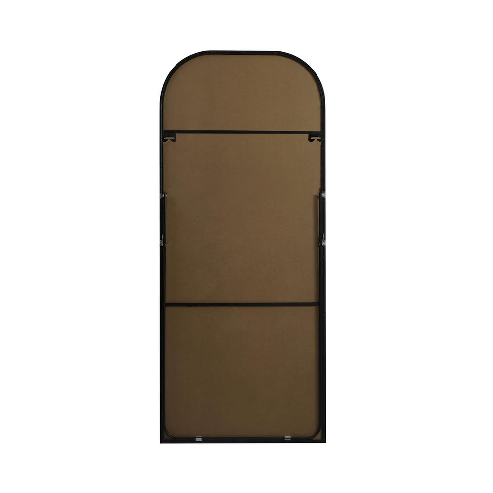 Metal Frame Arch Full Length Mirror 32x76 Inch in Black. Picture 10