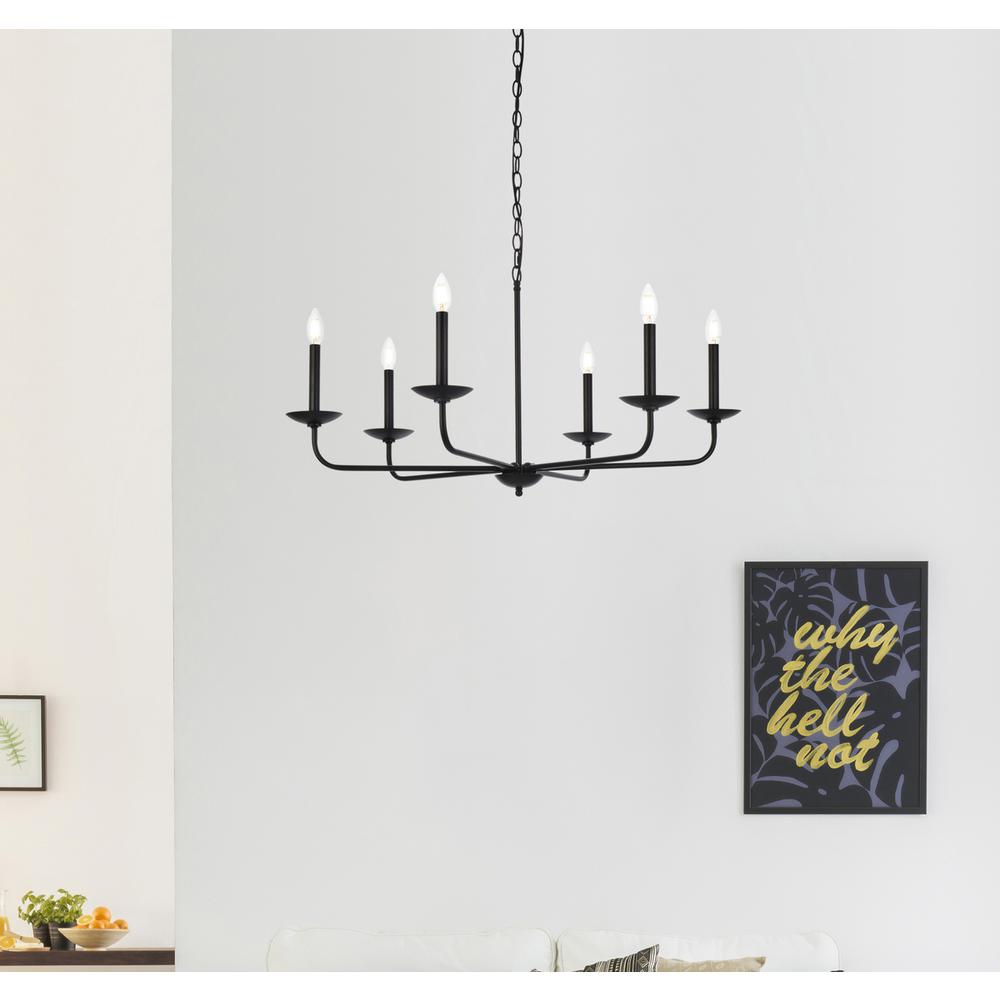 Cohen 36 inch pendant in black. Picture 7