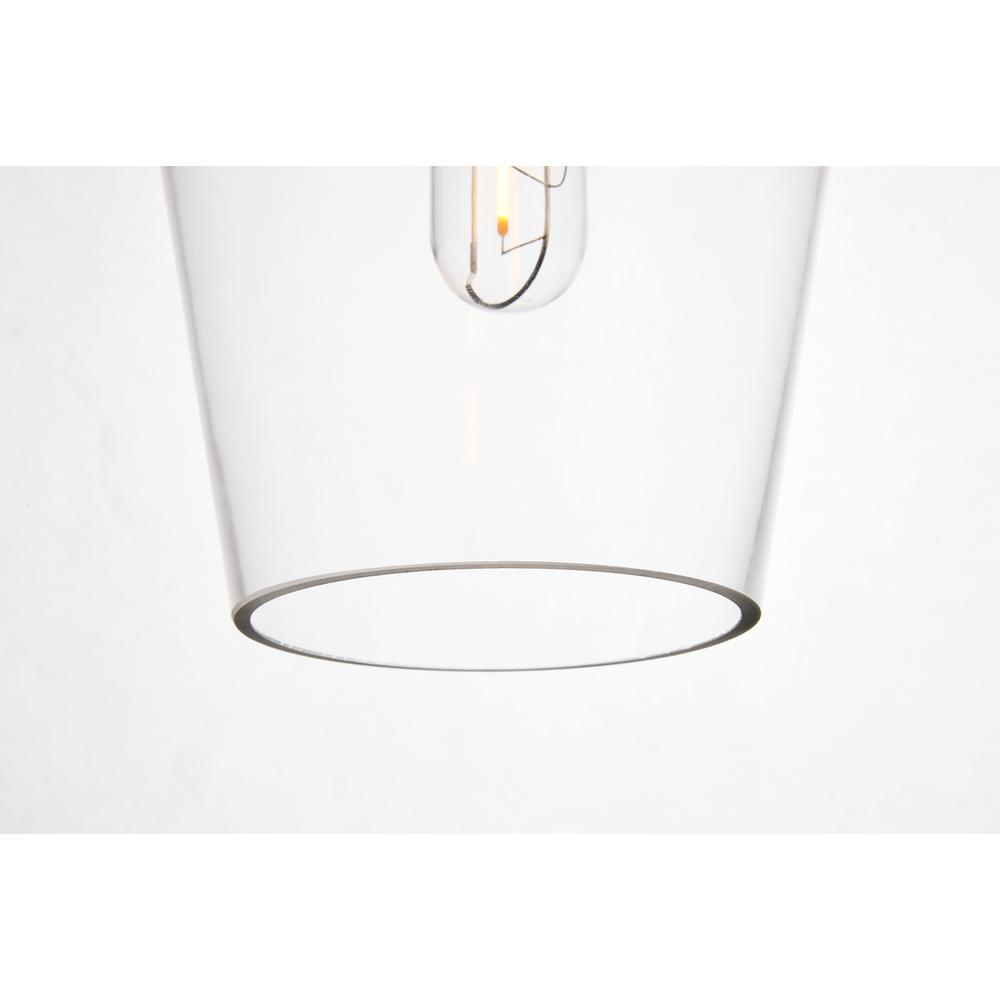 Placido Collection Pendant D5.9 H14.2 Lt:1 Black and Clear Finish. Picture 5