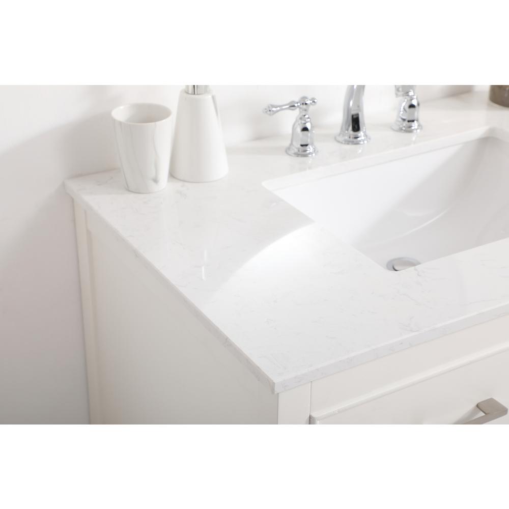 36 inch Single bathroom vanity in white. Picture 5