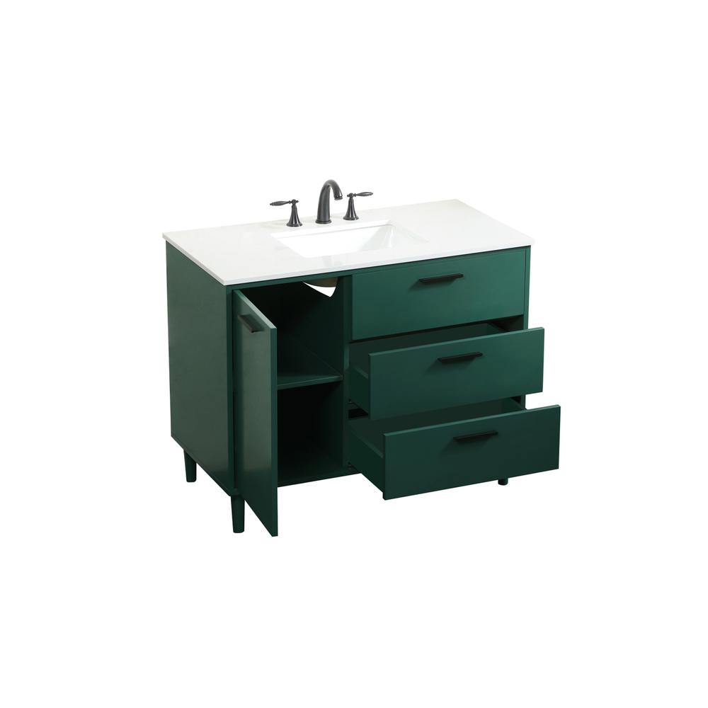 42 inch bathroom vanity in Green. Picture 9