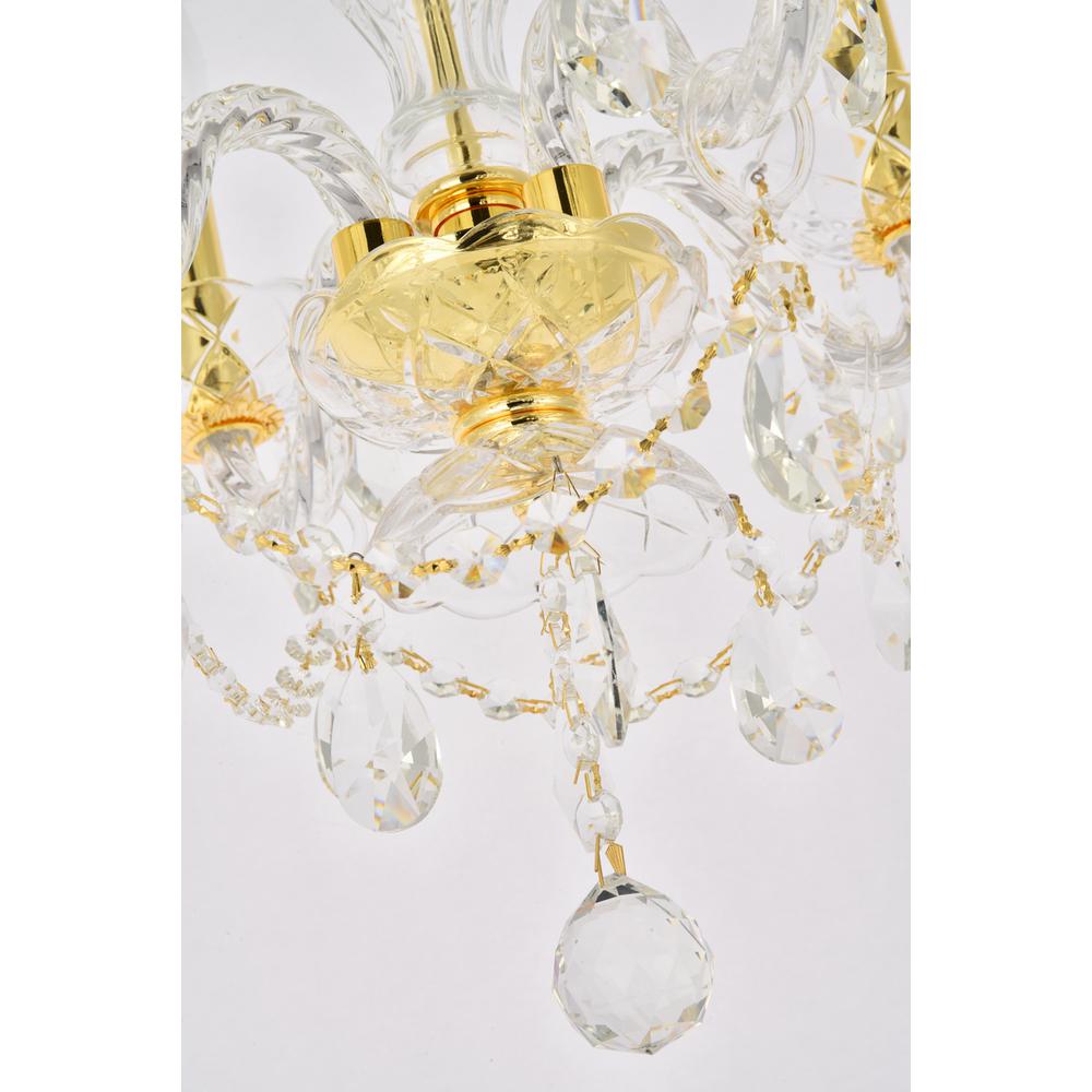 Princeton 4 light Gold Pendant Clear Royal Cut Crystal. Picture 3