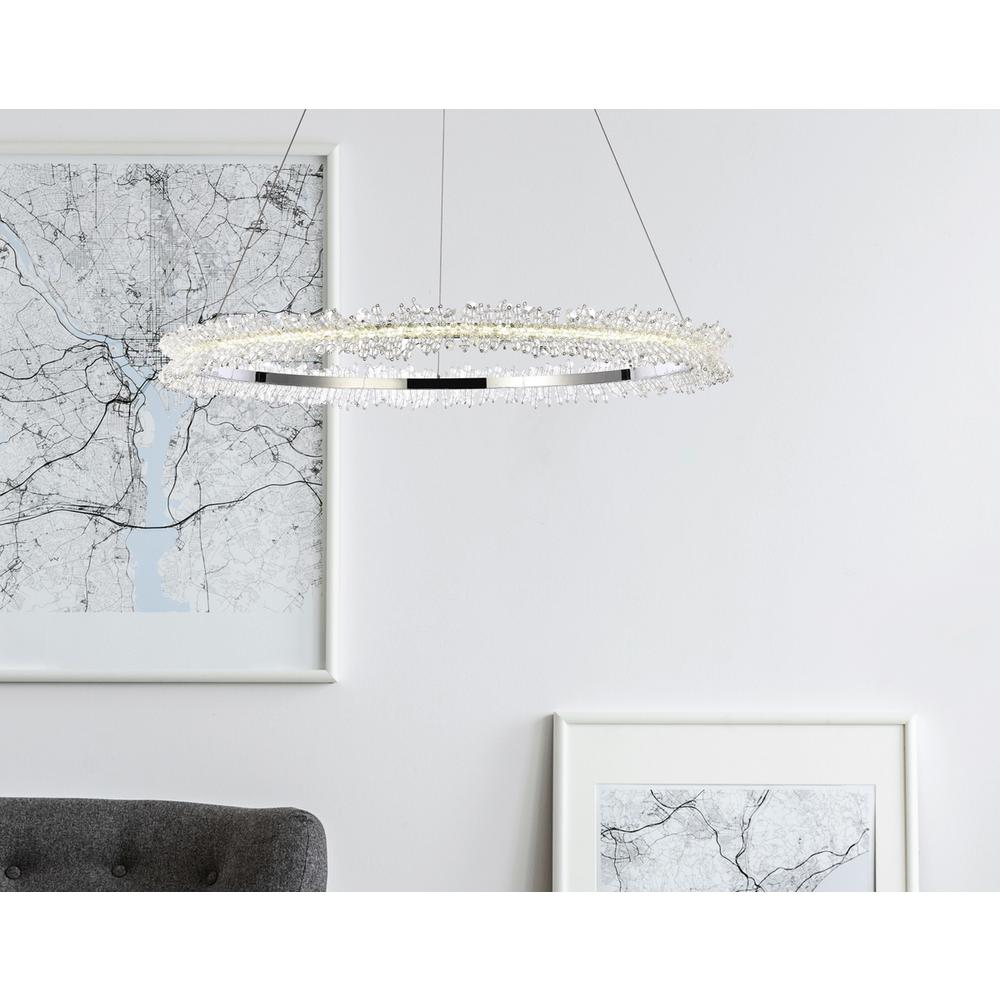 Laurel LED 34 inch Chrome pendant. Picture 6