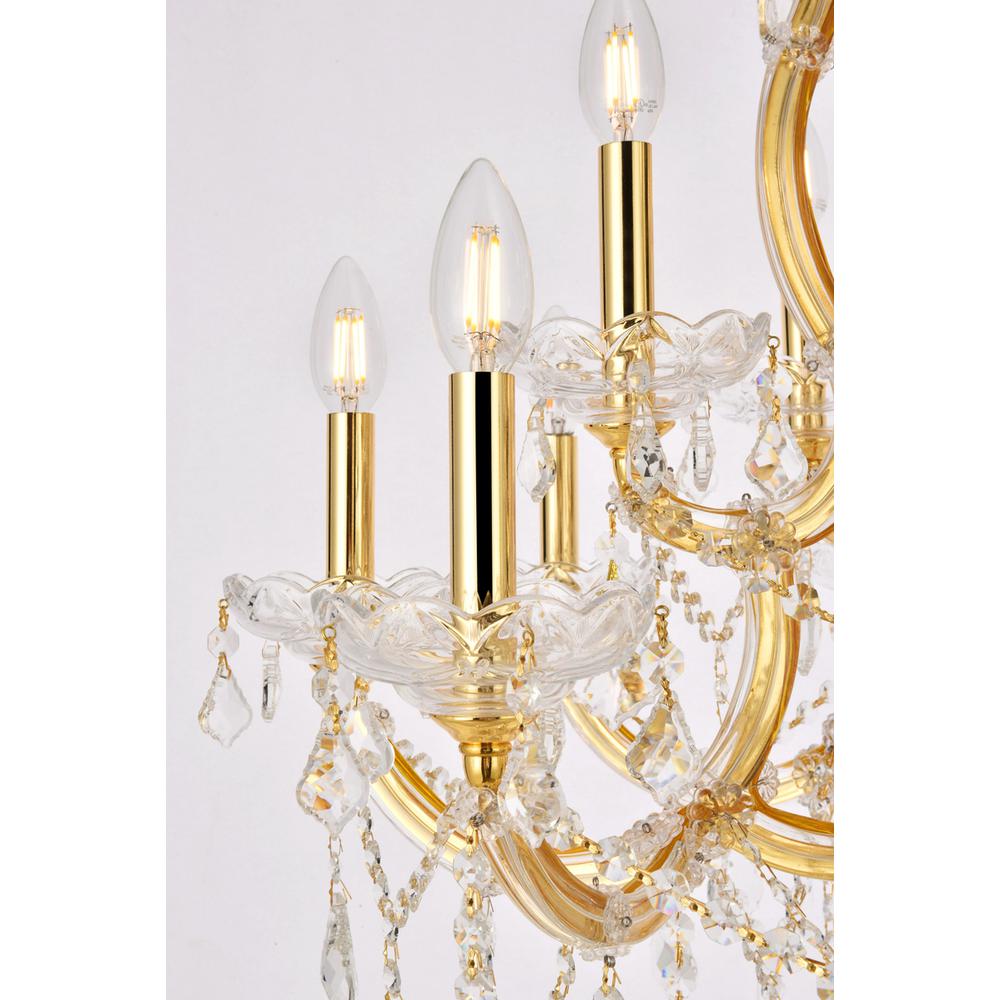Maria Theresa 13 light Gold Chandelier Clear Royal Cut Crystal. Picture 4