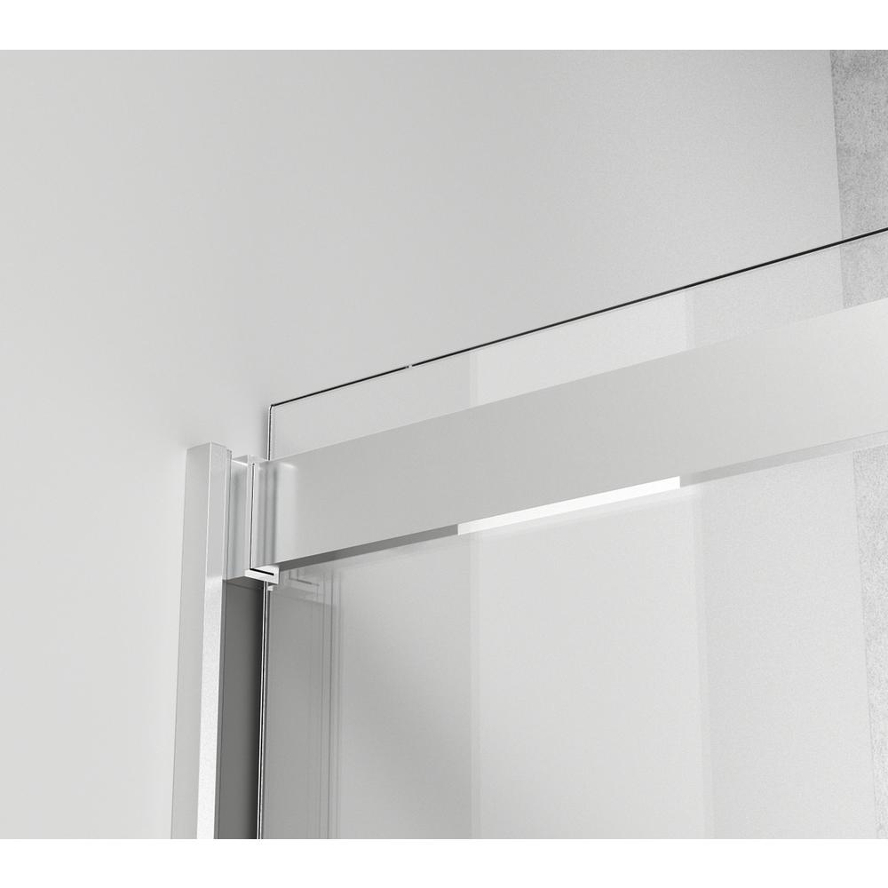Semi-frameless shower door 48 x 76 Polished Chrome. Picture 7