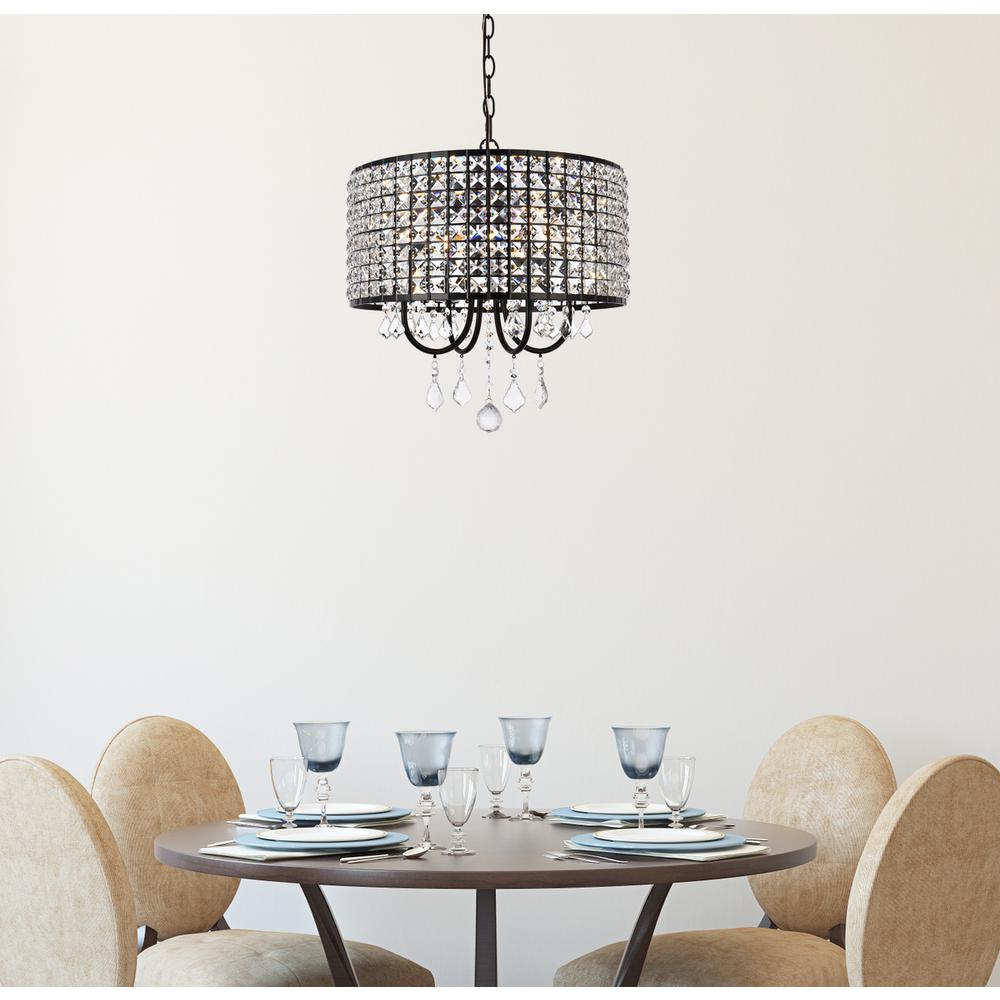Elise 17 inch pendant in black. Picture 8