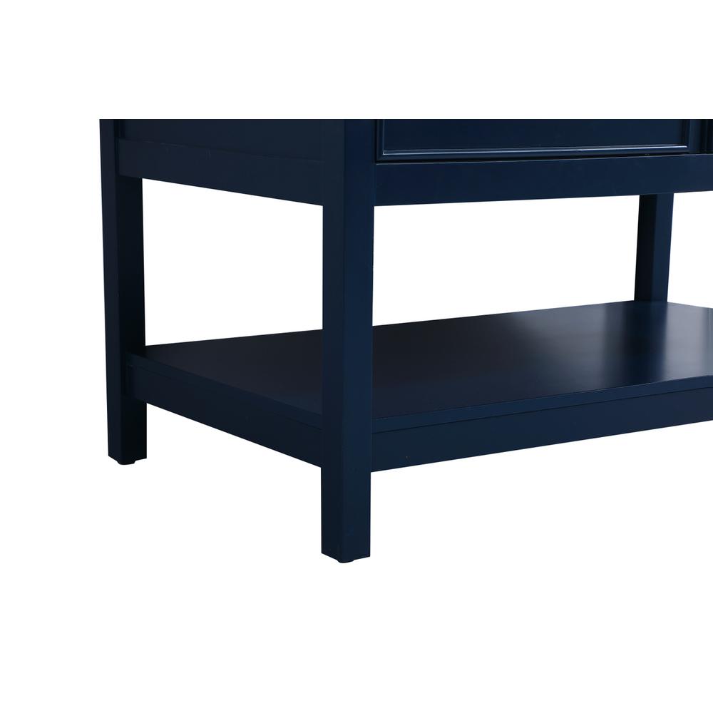 42 inch Single bathroom vanity in blue with backsplash. Picture 13