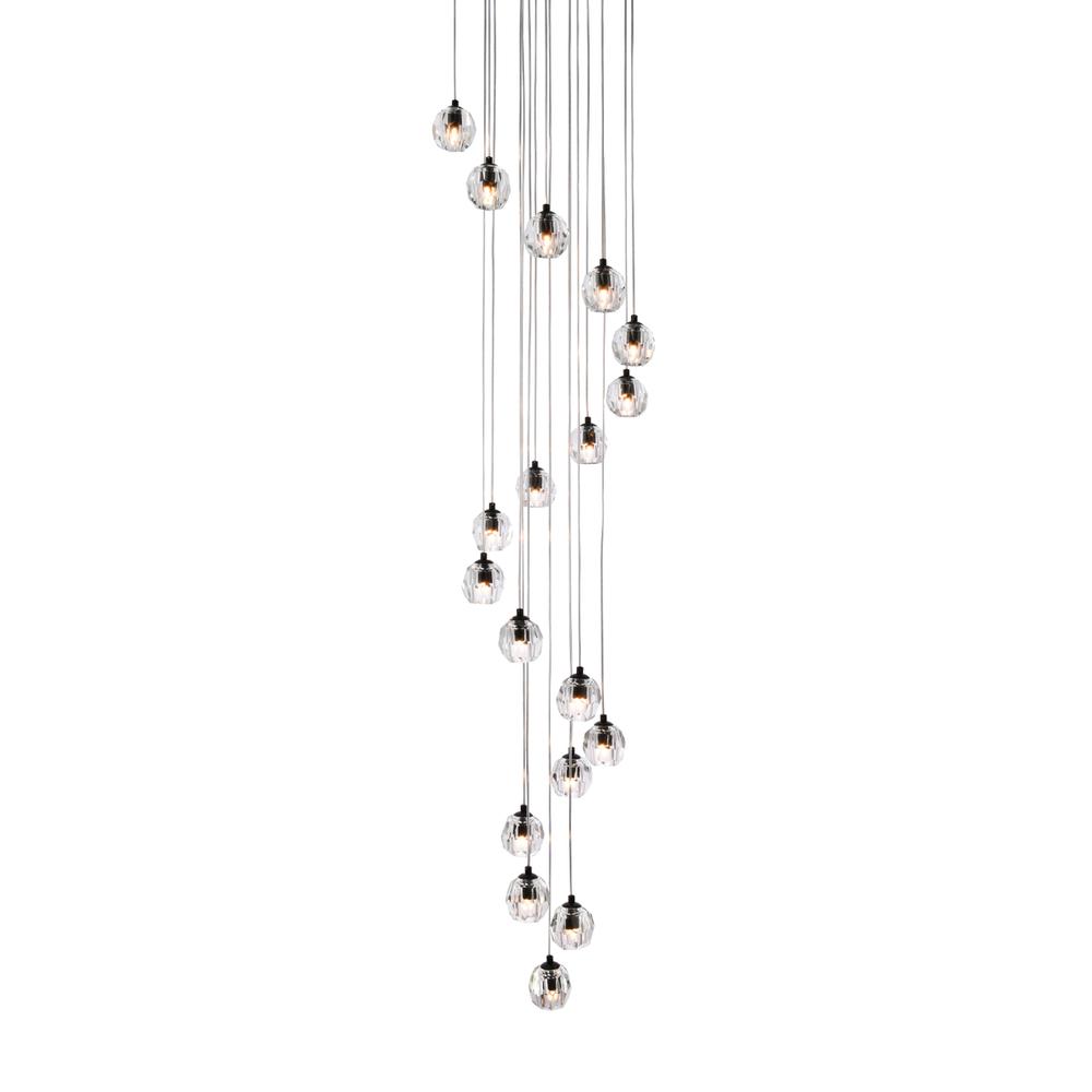 Eren 18 lights Black pendant. Picture 2