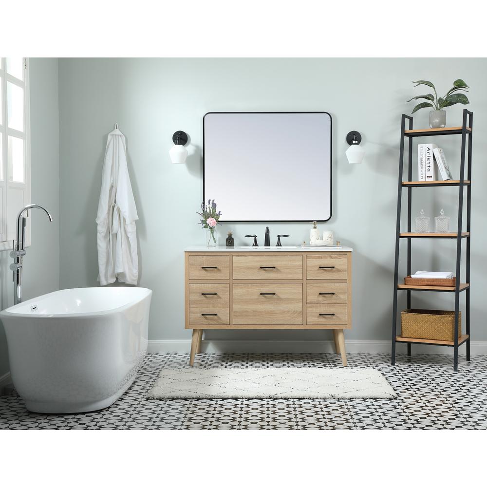 48 inch Single bathroom vanity in mango wood. Picture 4
