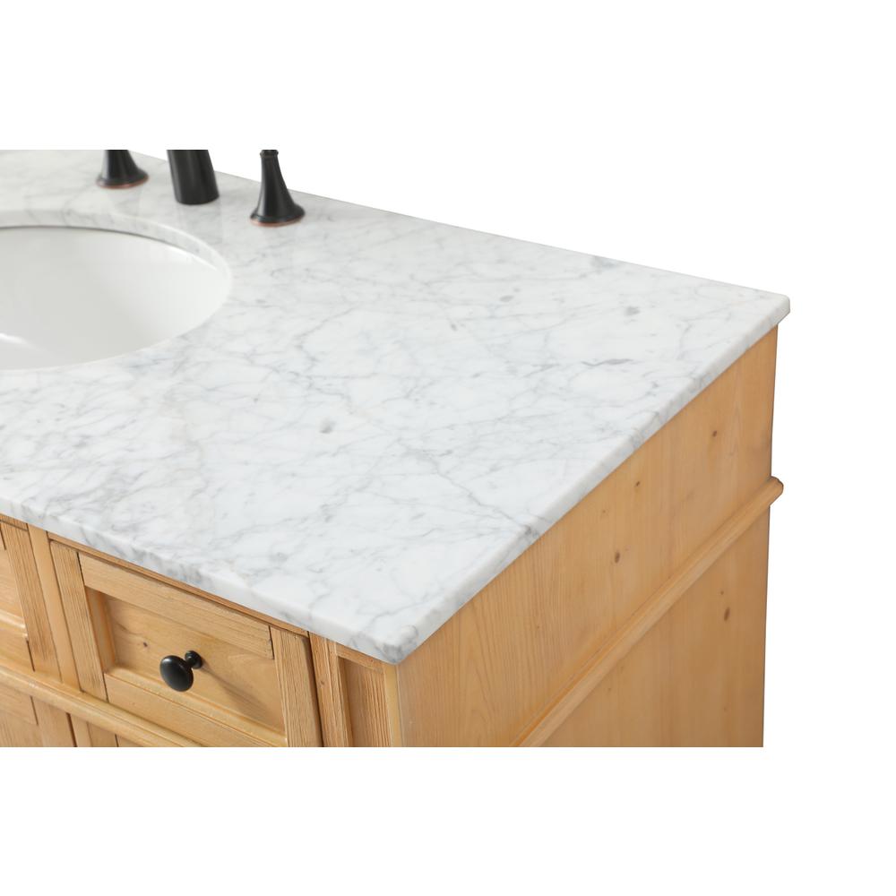 48 inch Single bathroom vanity in natural wood. Picture 11