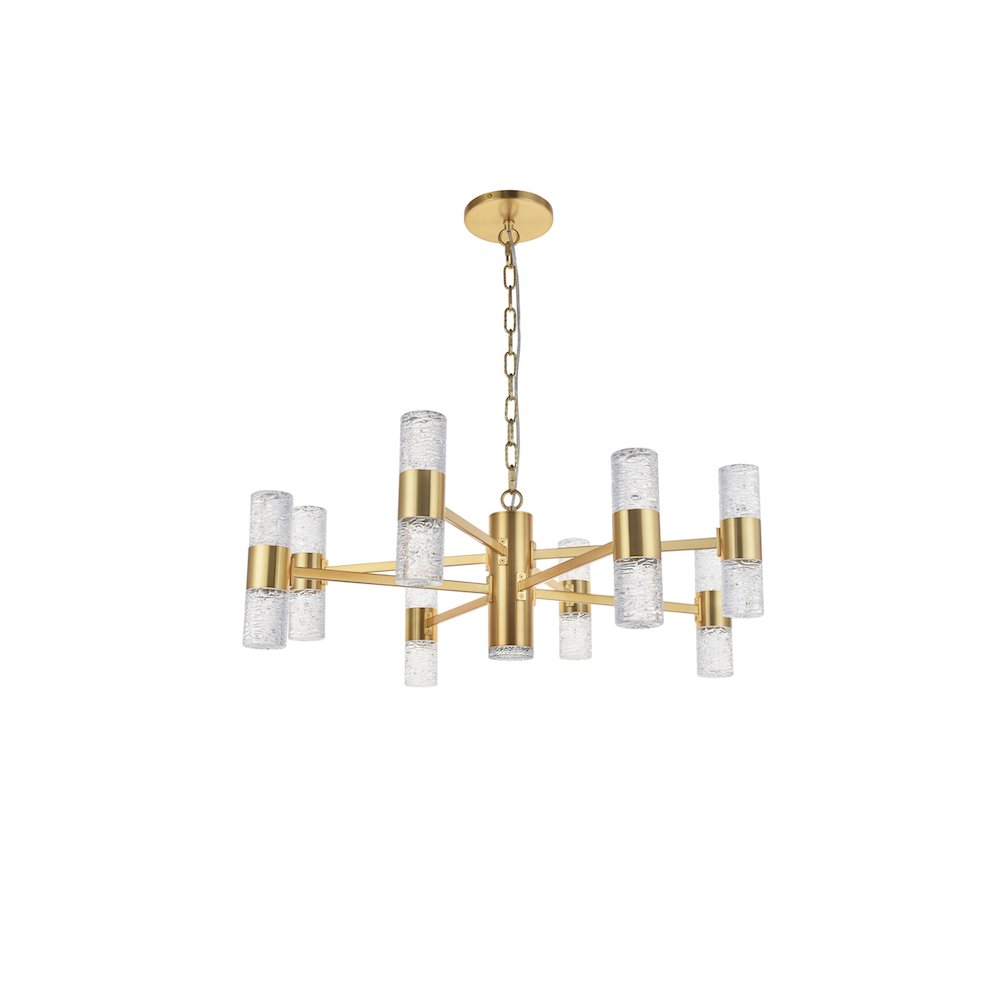 Vega 17 Light Gold Led Pendant. Picture 4