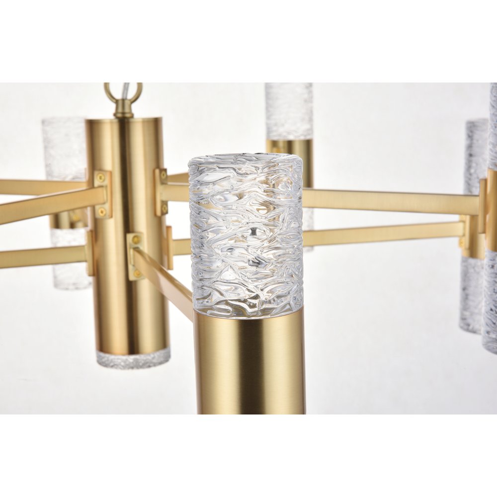 Vega 17 Light Gold Led Pendant. Picture 12