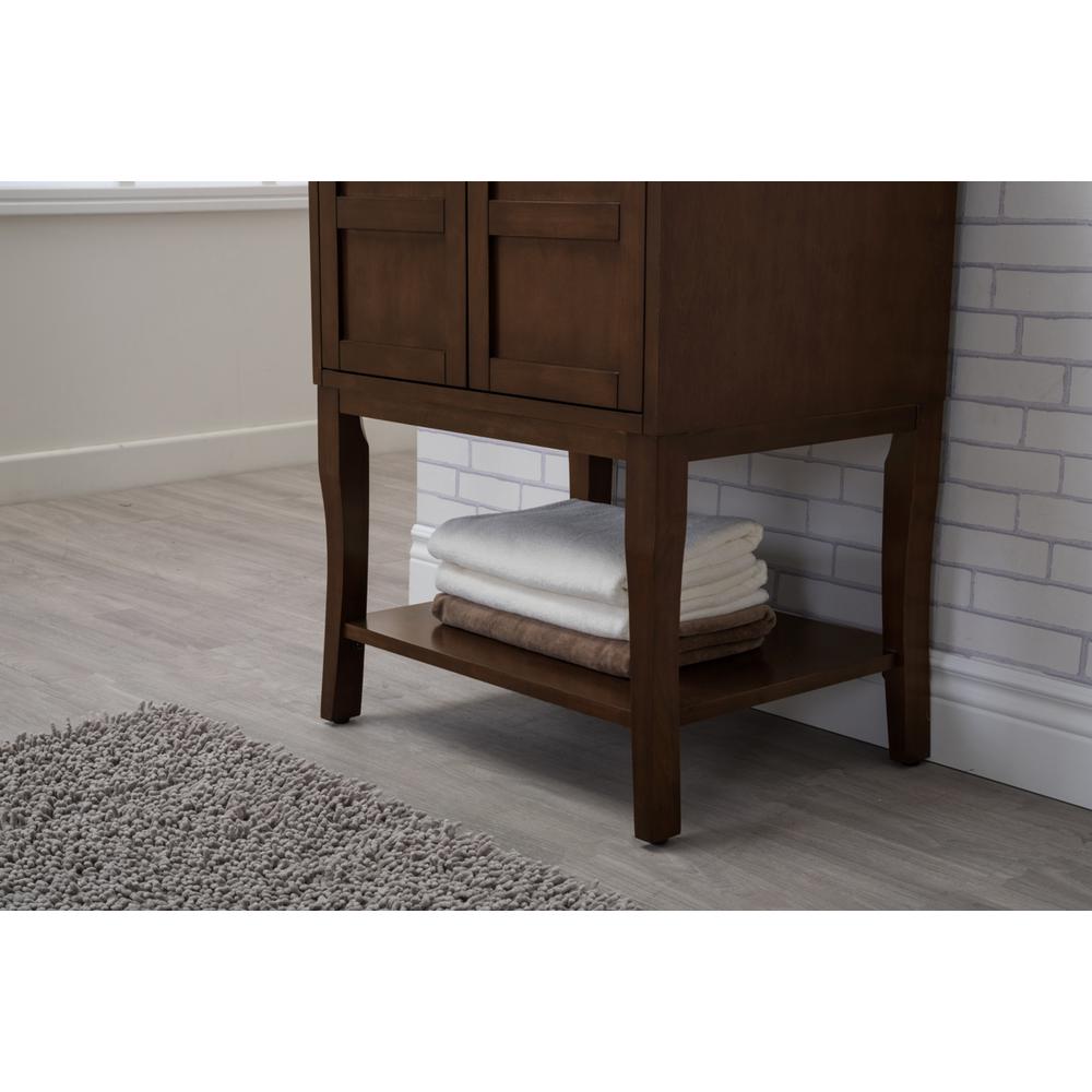 2 Doors Cabinet 24 In. X 18 In. X 34 In. In Antique Coffee. Picture 5