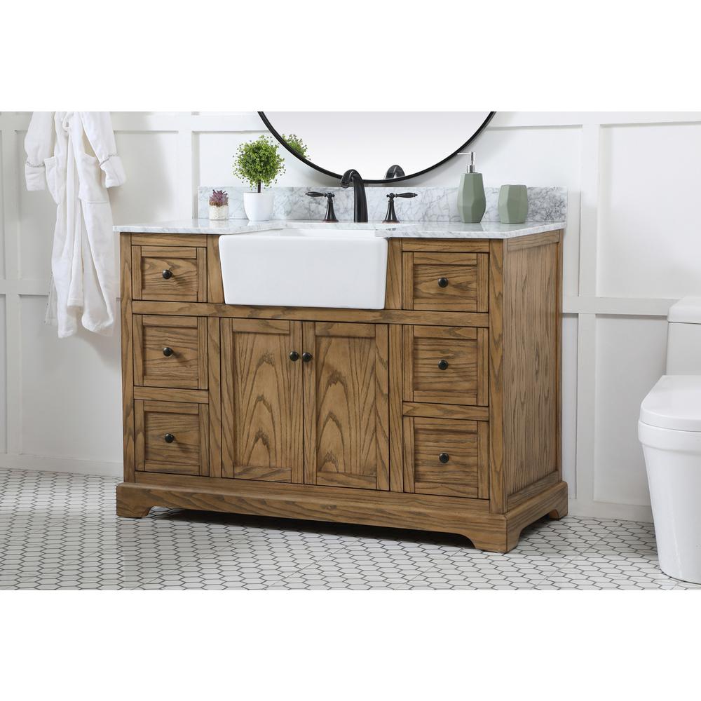 48 inch Single bathroom vanity in driftwood. Picture 2