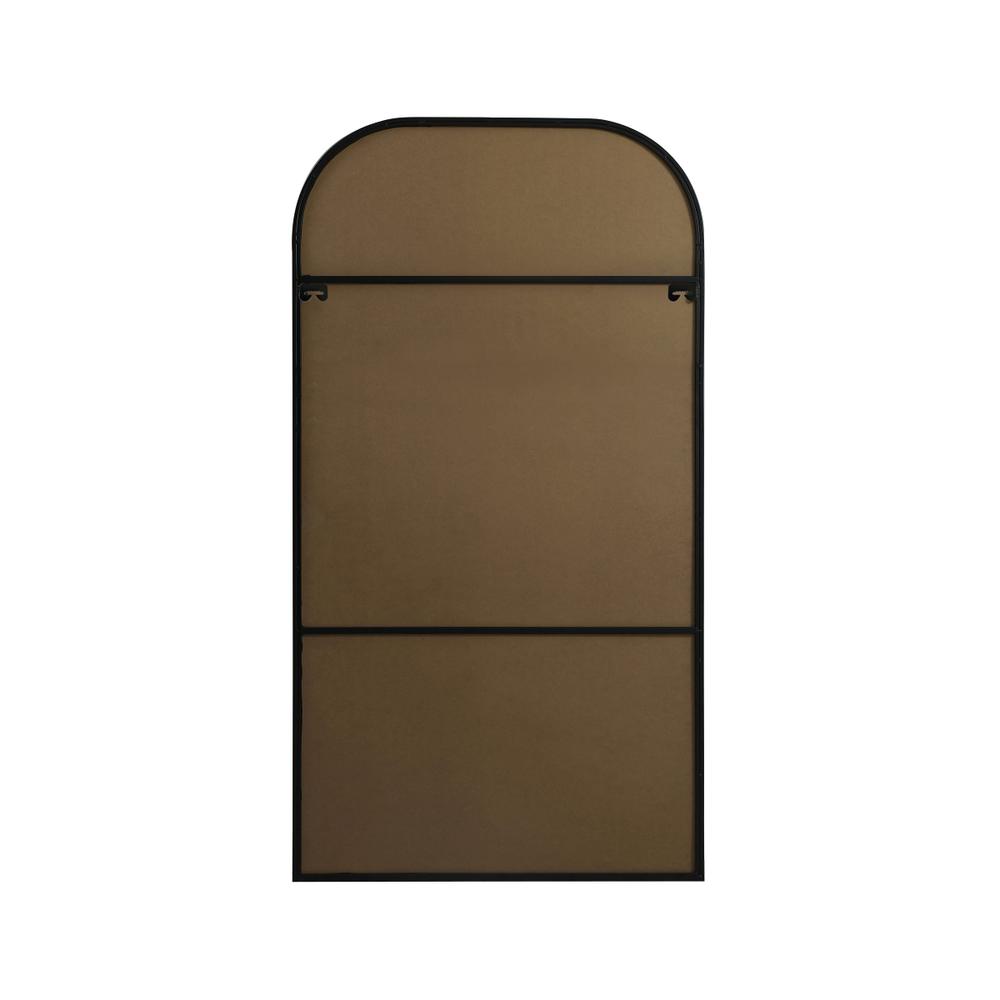 Metal Frame Arch Full Length Mirror 35x66 Inch in Black. Picture 7