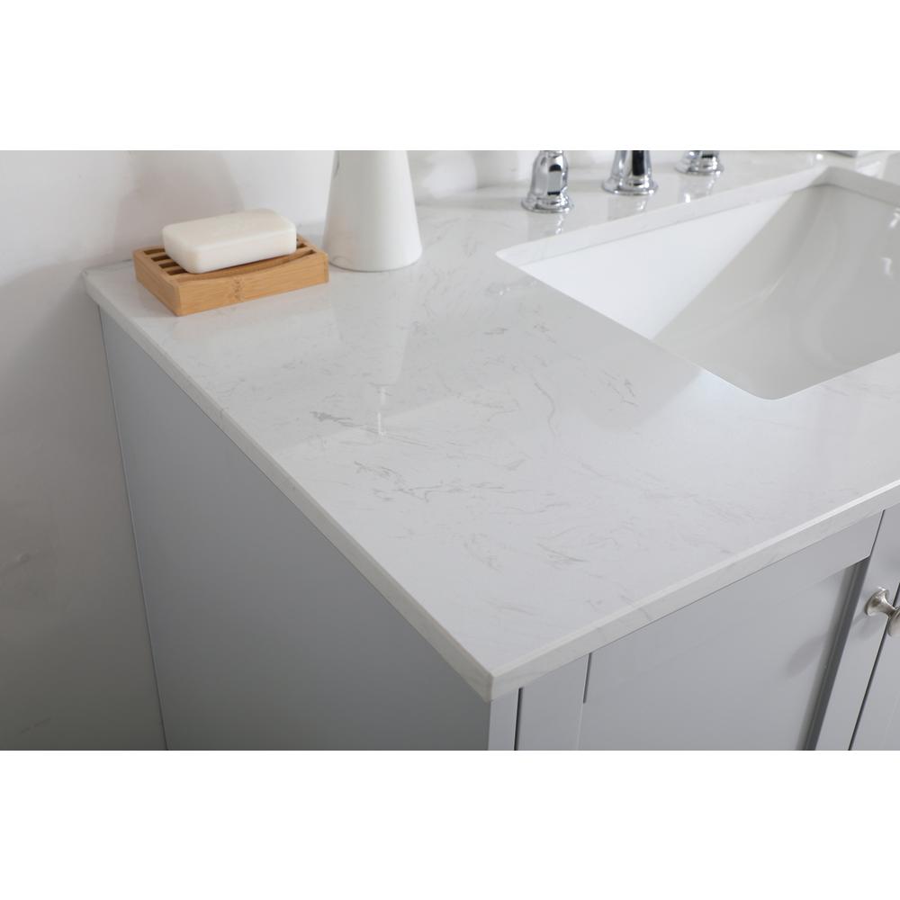42 inch Single Bathroom Vanity in Grey. Picture 4