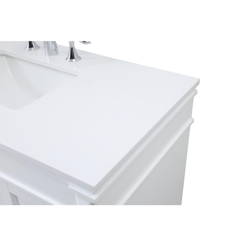 42 inch Single bathroom vanity in white. Picture 11