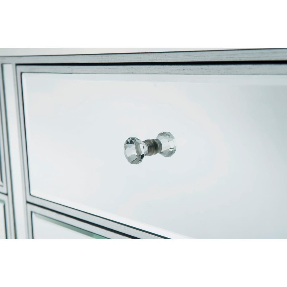 Dresser 6 drawers 48in. W x 18in. Din. x 32in. H in antique silver paint. Picture 5
