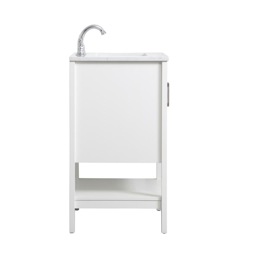 24 inch Single Bathroom Vanity in White. Picture 13