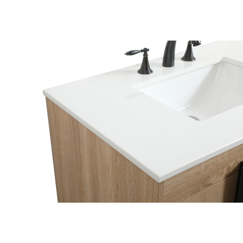 36 inch Single bathroom vanity in mango wood. Picture 11