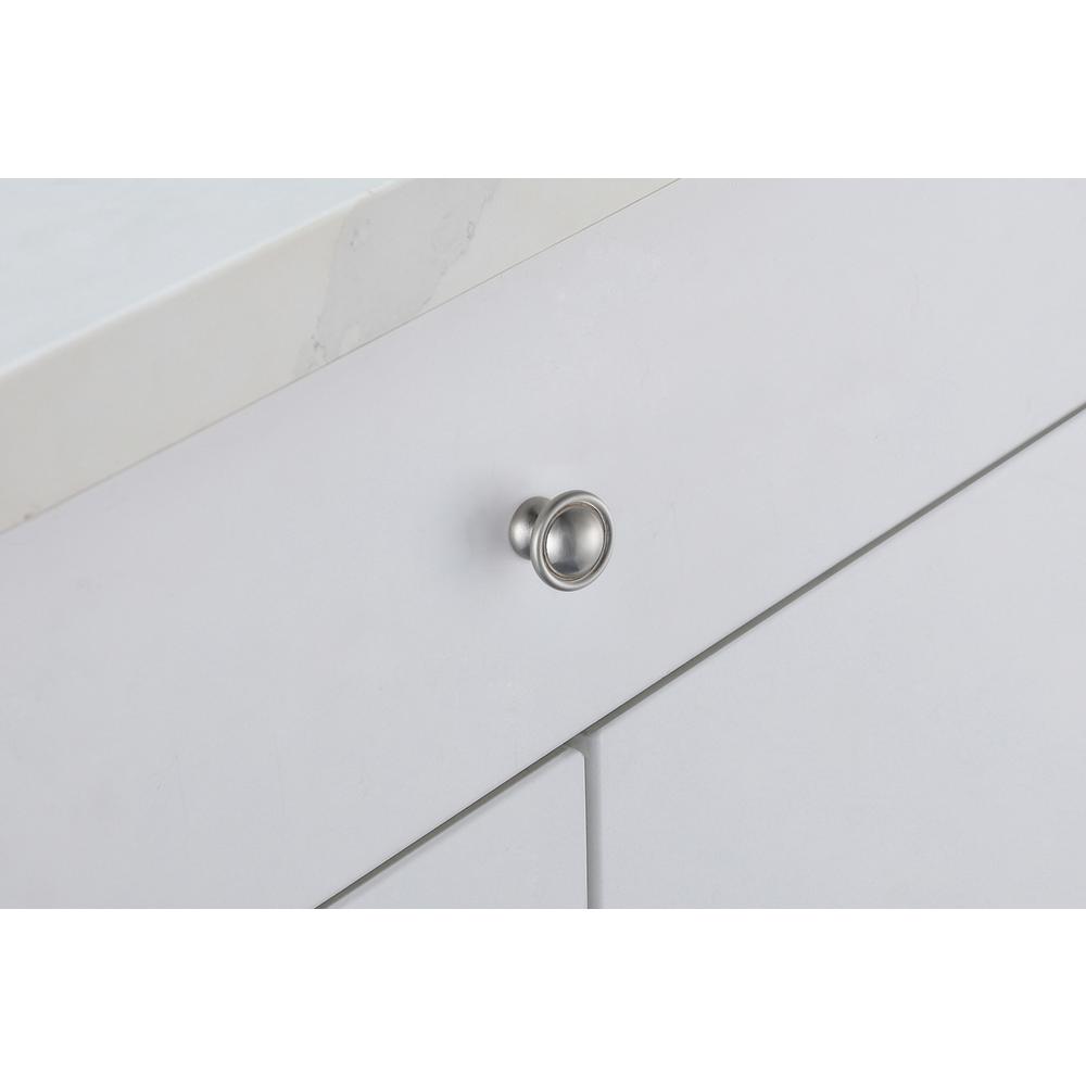 Kadea 1.2" Diameter Brushed Nickel Mushroom Knob Multipack (Set of 10). Picture 2