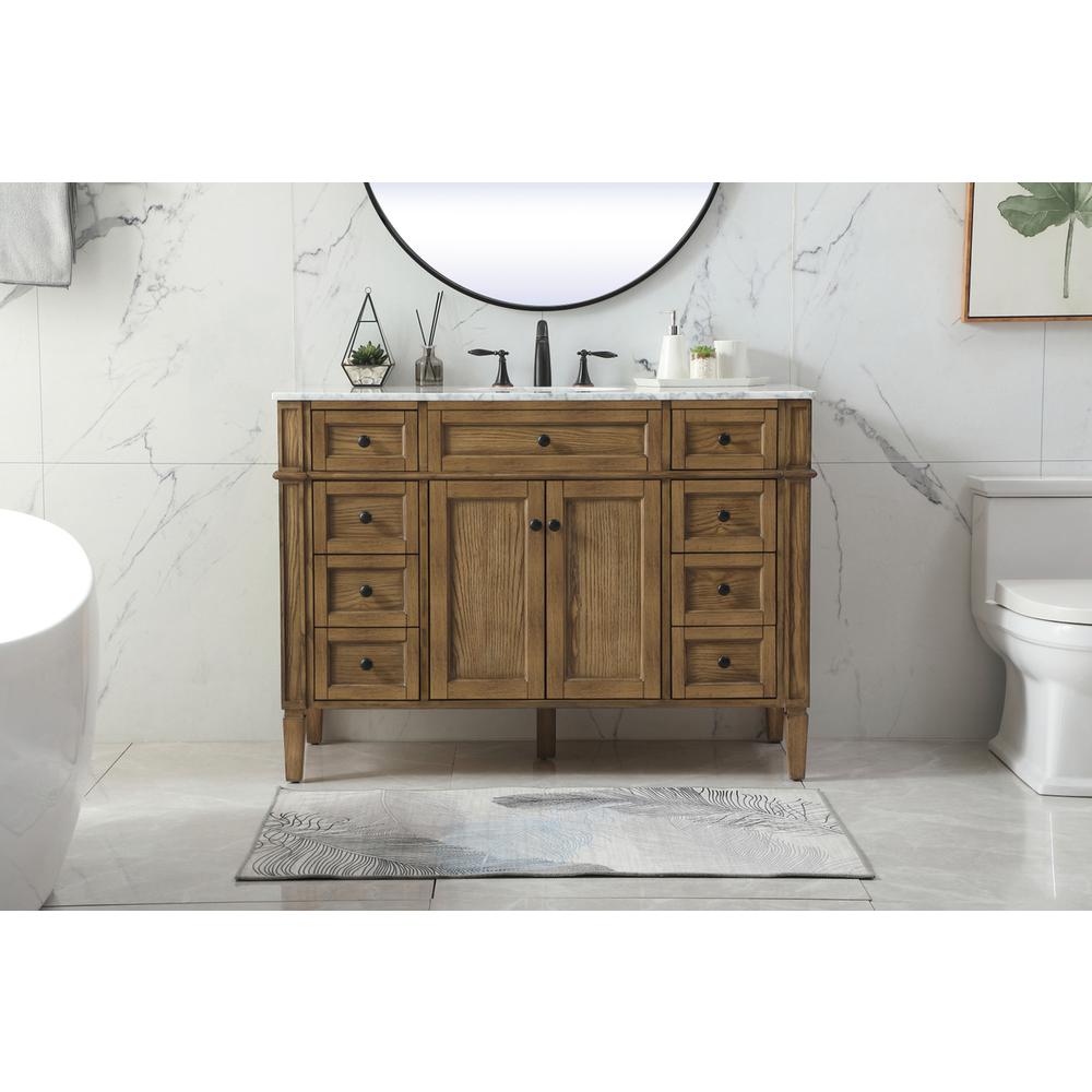 48 inch Single bathroom vanity in driftwood. Picture 14