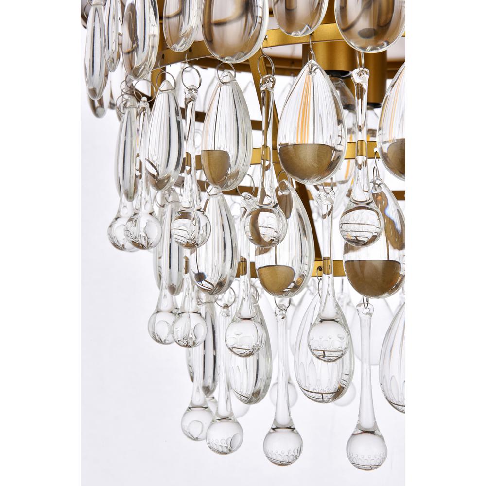 Nordic 3 lights brass flush mount. Picture 5