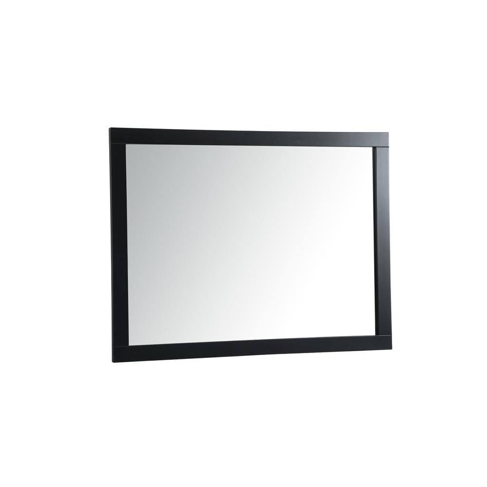 Aqua vanity mirror 48x36 inch in black. Picture 5