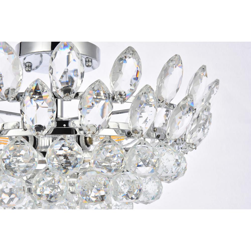 Emilia 18 inch flush mount in chrome. Picture 4