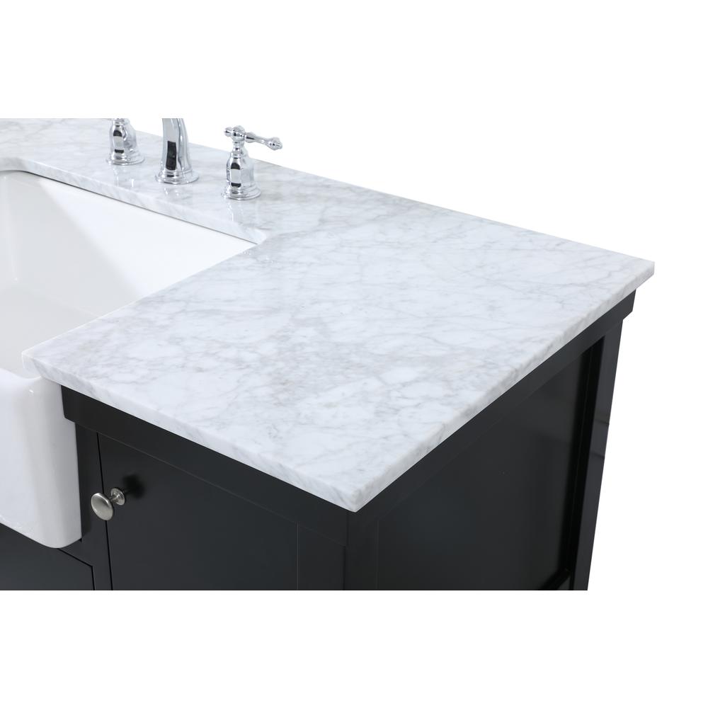 48 inch Single bathroom vanity in black. Picture 11