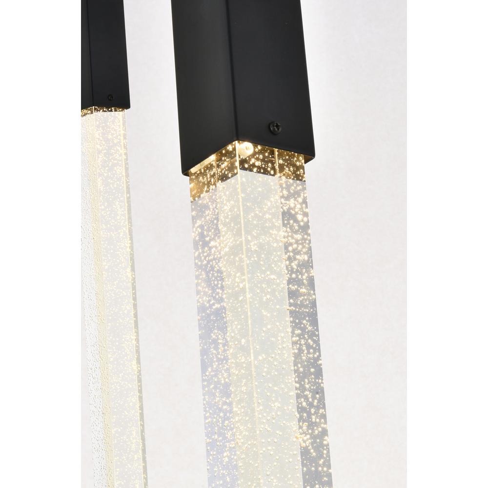 Weston 10 lights pendant in black. Picture 3