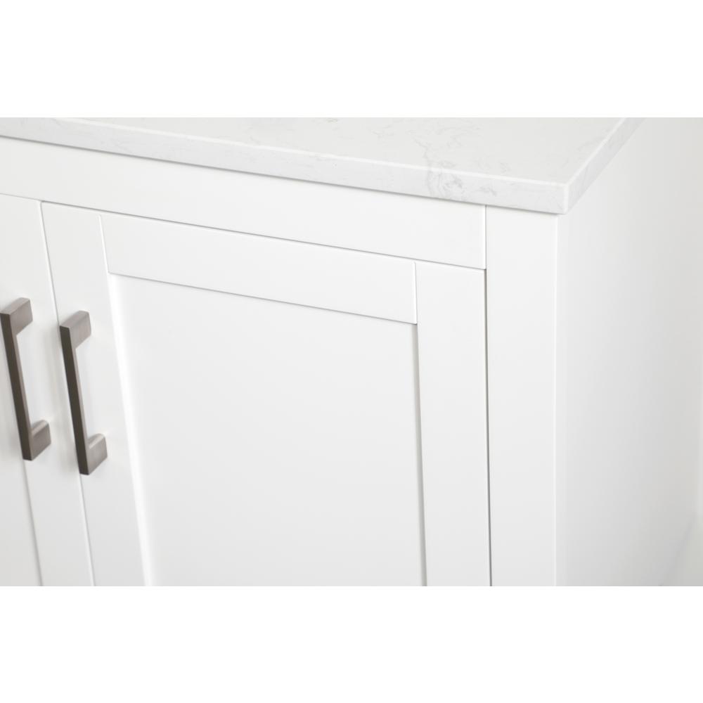 30 inch Single Bathroom Vanity in White. Picture 11