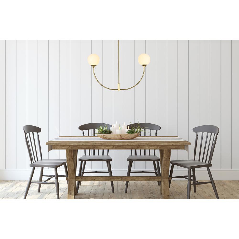 Nyomi 36 inch chandelier in Brass. Picture 7